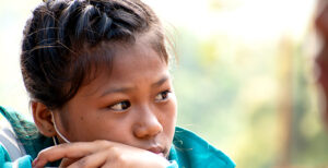 Clean Water Saves Lives - Girl looking sad