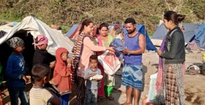 Flow of Love Turns Tide in Remote Village - Slum residents